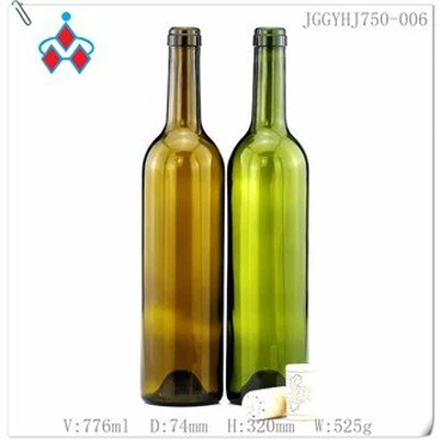 Botol Anggur Bordeaux Kaca